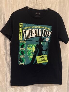 Wicked Wizard of Oz Emerald City Concert Show Shirt Adult Size Medium 🔥 B3